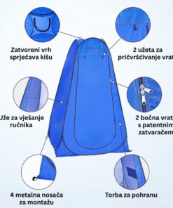 Alternative view of Praktičan šator za plažu za presvlačenje i tuširanje