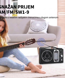 Alternative view of Prijenosni radio RadioVibe™ EC-2008AC FM/MW/SW1-9, napajanje iz mreže ili putem baterija / 245